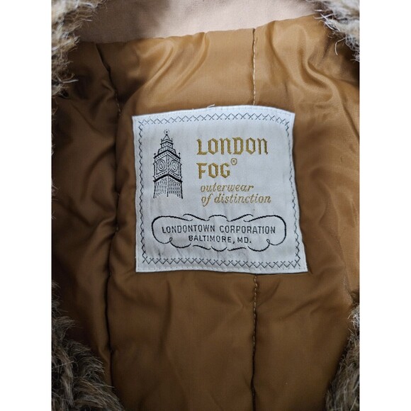 London Fog Faux Fur Coat Size 6 Reg - Picture 3 of 8